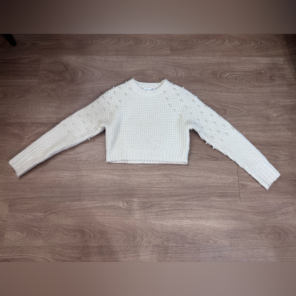 Altar'd State Cream Knit Sweater